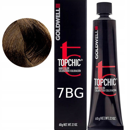 Farba do włosów - Goldwell TOPCHIC 60ml 7-BG Profesjonalna