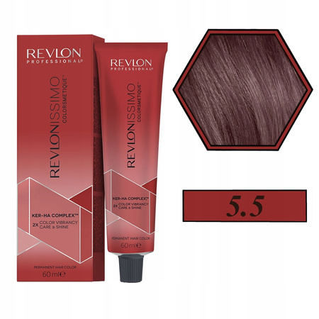 Farba do włosów - Revlon Revlonissimo Colorsmetique 60ml 5.5