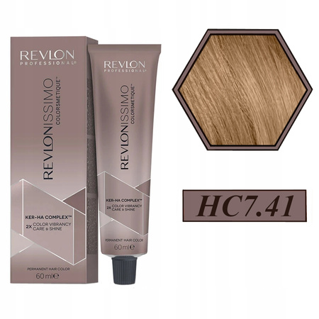 Farba do włosów - Revlon Revlonissimo High Coverage 60ml 7.41