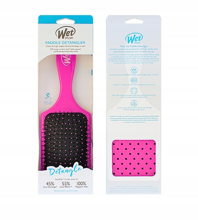 Szczotka do włosów - Wet Brush Paddle Detangler Pink