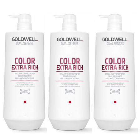 Odżywka do włosów grubych - Goldwell Color Extra Rich 1000ml Nabłyszczająca