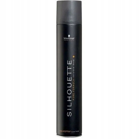 Lakier do włosów - Schwarzkopf Silhouette Super Black 750ml Bardzo mocny