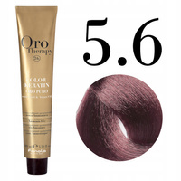 Fanola Oro Therapy Farba 5.6 Ciemny Czerwony Blond - Intensywny Róż