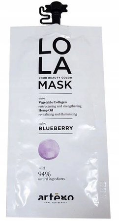 Maska do włosów - ARTEGO LOLA Your Beauty Color Mask Blueberry 20 ml