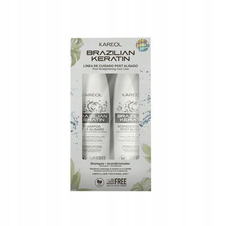 Kareol Brazilian Keratin Szampon i Odżywka 2x300ml Wygładzające