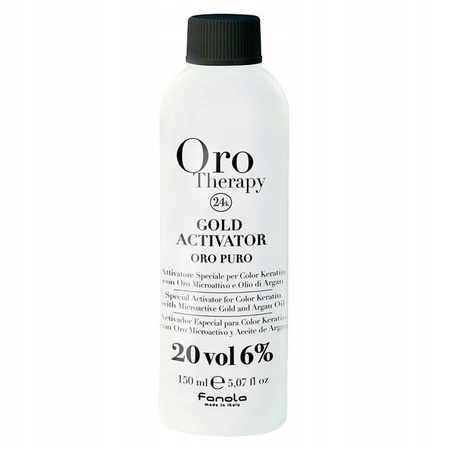 Fanola Oro Therapy Aktywator 20 vol 6% 150ml - Precyzyjna Praca z Kolorami