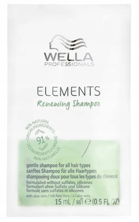 Szampon do włosów - Wella ELEMENTS Renewing 15ml Naturalny